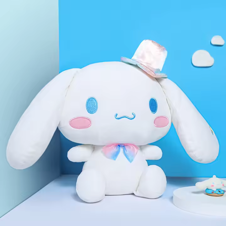 Muñeco De Peluche Kawaii Sanrio Cinnamoroll Cojín Lindo Perro Regalo Para Niñas Día De San Valentín Material Poliéster Relleno De Algodón PP - 1