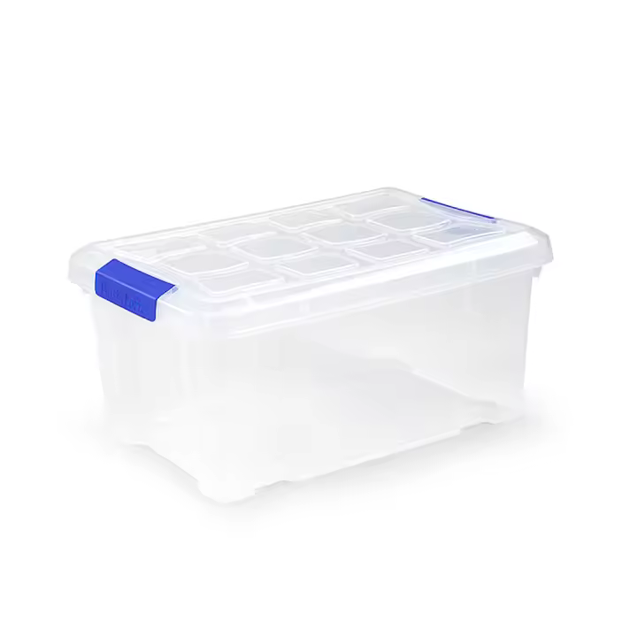 Plastic Forte Caja de Almacenaje 5 Litros Transparente Caja de ordenación de plástico, Contenedor de almacenamiento - 1