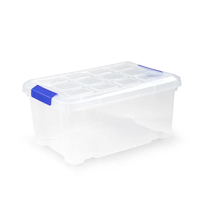 Plastic Forte Caja de Almacenaje 5 Litros Transparente Caja de ordenación de plástico, Contenedor de almacenamiento - 1
