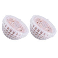 2Pcs Bolas De Moss Plástico Para Plantas Acuáticas Casa De Camarones En Acuario Hierba De Agua Para Tanque De Peces Oficina Hogar - details 5