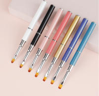 1pcs Brocha De Uñas Doble Final Para Arte De Uñas Acrílico UV Extensión Flor Pincel Borrador Espátula Herramientas De Manicura - details 6