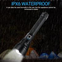 Linterna Táctica Recargable USB Super Brillante XHP90 Con Zoom Ajustable Lúmenes Altos Torcha Para Camping Y Búsqueda Resistente Al Choque Y Agua - details 8