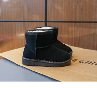 Botas De Nieve Para Niños Y Niñas Con Plataforma Y Peluche Grueso Estilo Conciso Cuatro Colores Slip-on Unisex Zapatos De Invierno Ajuste Verdadero Tamaño - details 15