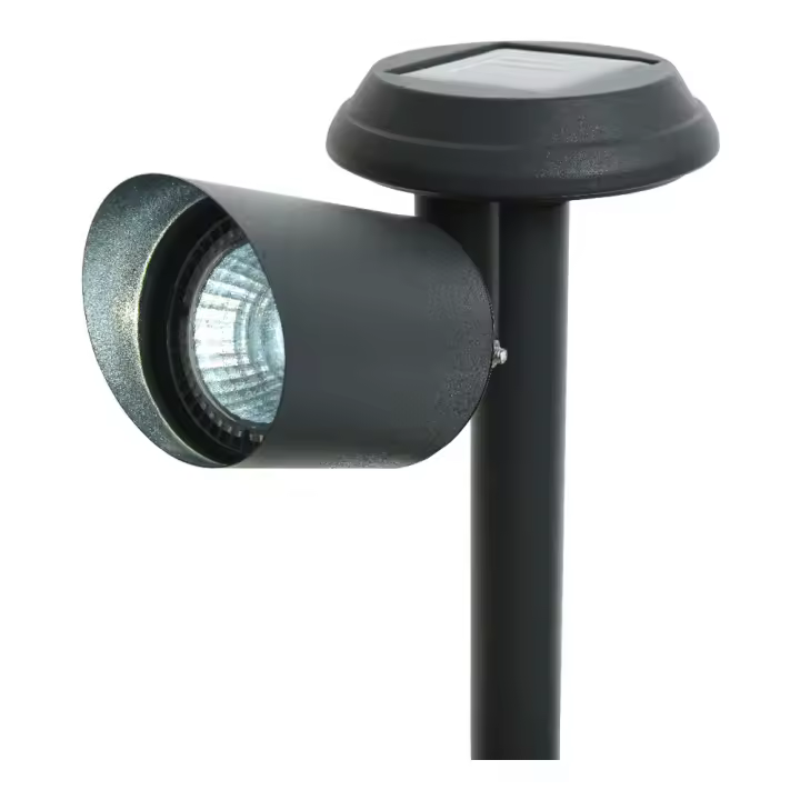 Lumineo - Estaca de Jardín Proyector Solar Led 3lm 6400k 45° 10x17x25,5cm - 1