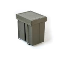 AZERO - Cubo Basura DE Gran Capacidad, para COCINAS, FIJACION Inferior Extraíble para MODULO DE 40, Color Antracita - details 1