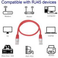 Nanocable 10.20.0400-L30-R 30cm Cat.6 Rojo Cable de Red RJ45 M/M para PC Ordenador Portatil Consolas TV Routers Redes Internet Impresoras Latiguillo LAN 8P8C Local Area Network - details 5