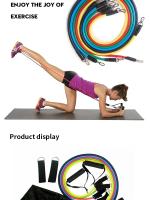 Set De 11 Bandas De Resistencia TPE Para Fitness Con Manijas Y Bolsa De Transporte Cinta Elástica De Entrenamiento Para Piernas Y Tobillos - details 6