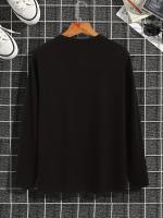 Camiseta De Algodón Puro 100% Para Hombre Estampado De PARIS Cuello Redondo Manga Larga Cómoda Y Casual Para El Verano - details 17