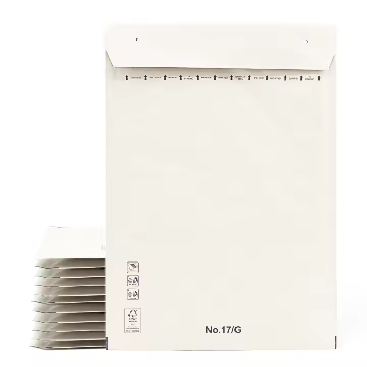 Sobres Acolchados, Sobres para Envíos, Bolsas de Papel con Interior de Burbujas, Color Blanco, Bolsas para Envíos con Cierre Adhesivo - Ofituria (20 Sobres, 270x360mm) - 1