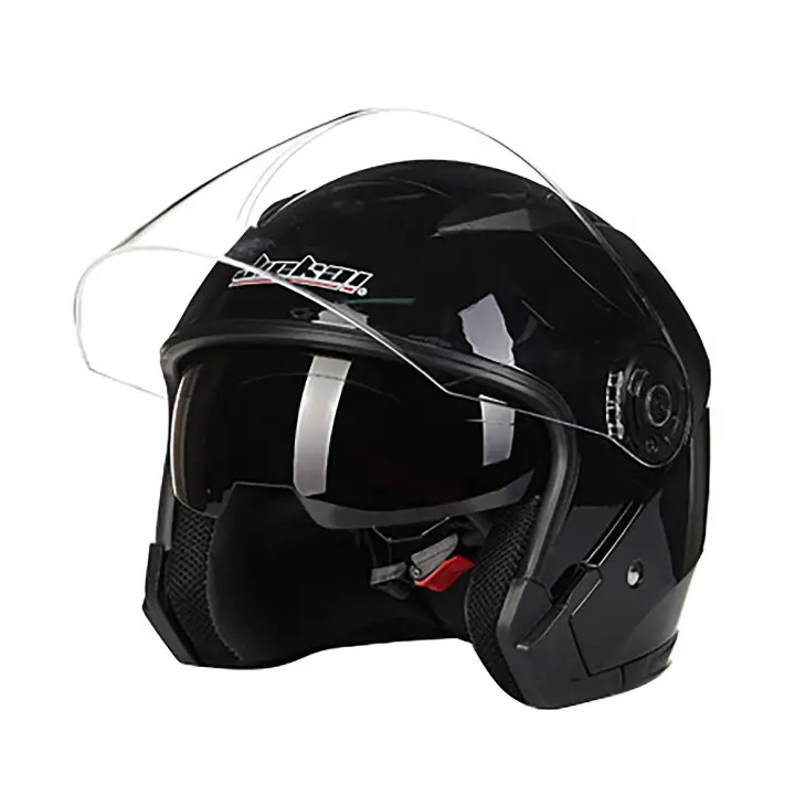 Motorcycle Helmet Ultralight Adjustable Sun-resistant Rainproof Anti-fog Dual Lens Open Face Men Women Scooter 3/4 Half Helmet for Four Seasons - 1