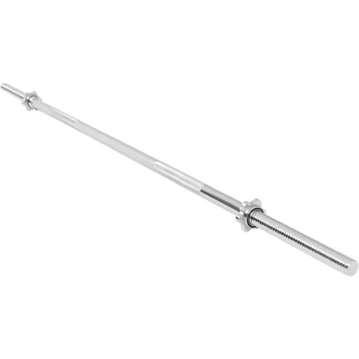 Gorilla Sports Barra de pesas con cierres de bloqueo Spinlock Star 170cm - 1