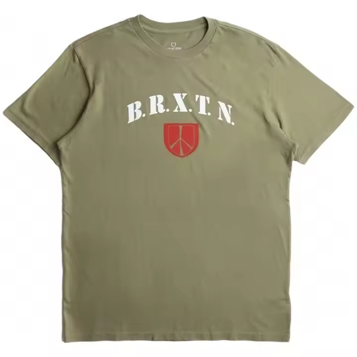 Camiseta de Manga Corta Brixton Harden S/S para hombre en color verde - 1
