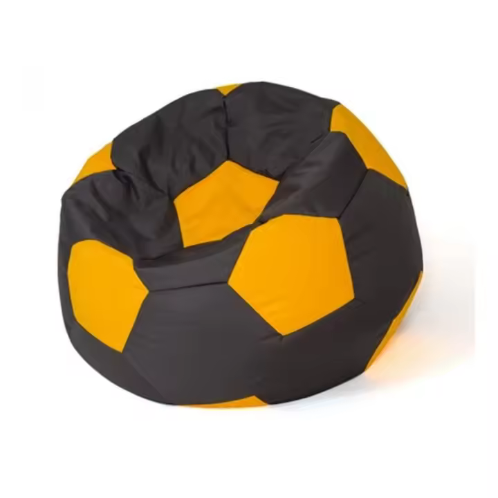 Sako bolso puf Ball negro-amarillo L 80 cm - 1