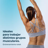 Set de 4 cintas elásticas de resistencia: 15 Kg - 60 Kg, látex, con bolsa de transporte - DrumFit - details 3