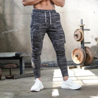 Nuevos Pantalones De Entrenamiento Para Hombre 2024 Primavera Y Otoño Color Sólido Deportivos Cómodos Para Exterior Y Fitness Con Bolsillos De Camuflaje - details 28