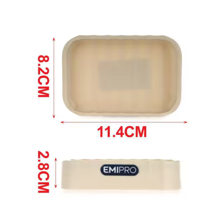 Accesorios Baño, Set Completo Jabonera, Dispensador Jabon, Escobilla, Vaso para Enjuague,Jabonera, Kit de Decoracion para Baños de 4 piezas color Beige - 1