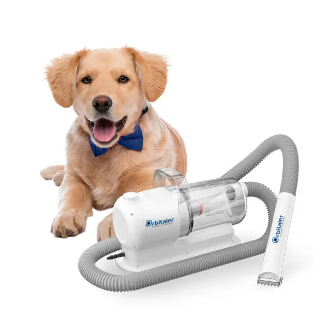 Orbitaler Yupiter® EstelarGroomer 2500 Perfect Silent Cortapelo para mascotas con aspirador integrado - 1