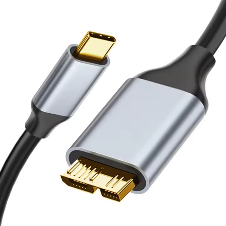 Cable De Transferencia USB C a Micro B NIERBO Braided USB 3.0 Tipo C Macho a Micro B Macho Para MacBook Toshiba Canvio - 1