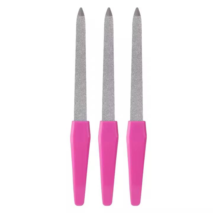 3pcs Archos De Uñas De Acero Inoxidable Antideslizantes Doble Cara Para Mujeres Hombres Y Niñas Regalo Perfecto Para Cuidado De Uñas - 1