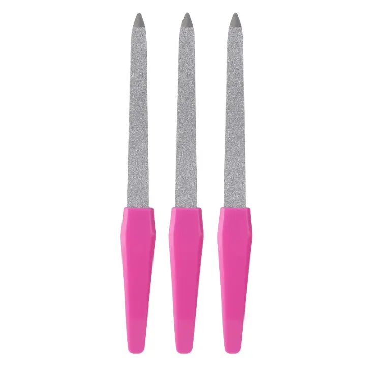 3pcs Archos De Uñas De Acero Inoxidable Antideslizantes Doble Cara Para Mujeres Hombres Y Niñas Regalo Perfecto Para Cuidado De Uñas - 1