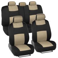 Funda universal para asiento de coche de 5 plazas, juego de 9 fundas with Cremallera, juego Plano de 4 piezas - details 3