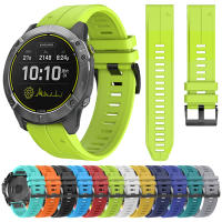 Correa De Reloj De Silicona QuickFit 22mm 26mm Para Garmin Descent Mk2 Mk2i Mk3i/G1/Enduro 2/Epix Gen 2 Fenix 7 6 5X plus Hebilla De Acero Original - details 1