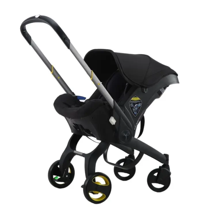 EU Children Store- Cochecito de bebé 4 en 1, carrito multifuncional de paisaje alto, puede sentarse, ligero, reclinable, plegable - 1