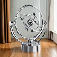 Modelo De Rotación Magnética Wobbler Tierra Movimiento Perpetuo Decoración De Escritorio Única Orbe Planetaria USB Regalo - details 4