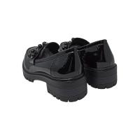 Mocasines de Mujer en Charol Sintético con Forro de Textil Polipiel y Detalle de Pedrería - TULIPANO - details 6