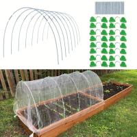 25pcs Hojas De Jardín Para DIY Tunnel De Cultivo Marco De Soporte De Fibra De Vidrio Resistente Al Rusticidad Para Invernadero Y Camas Elevadas - details 1