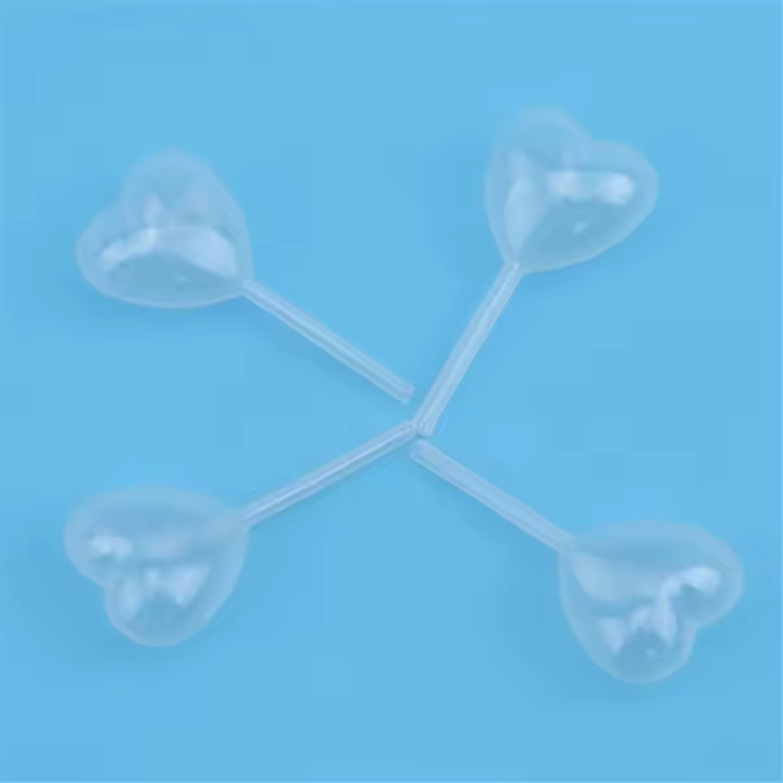50pcs De Pipetas De Corazón Miniatura De 4ml Transparentes Para Pasteles Y Chocolate Soplador De Líquido Plástico - 1