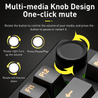 Teclado Mecánico DAREU E75PRO Con Retroiluminación RGB Triple Modo N-Key Rollover Anti-ghosting Switches Dream Multi Media Button - details 4