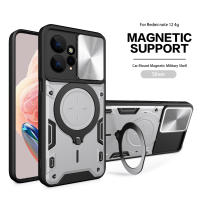 Funda Protectora Magnética Magsafe Para Redmi Note 12 4G 12s Con Anillo Metálico Y Protección De Cámara Cubierta Hybrída Compatible Con Redmi Note12 pro plus - details 14