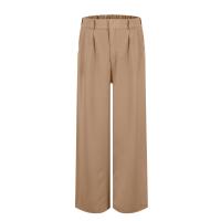 Pantalones Anchos Para Mujer Cintura Alta Elástica Trasera Negocios Casual Largo Pantalones Regulares De Pierna Recta Para Otoño/Invierno - details 44