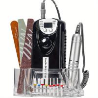 Caja De Almacenamiento Para Manicura 1PC Cabeza De Trituración De Tungsteno Con Base De Escritorio Cepillo De Uñas Y Drit Bit Para Acrílico De Estudio - details 2