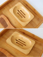 Soporte Para Jabón De Bambú Natural Caja De Drenaje Para Baño Evita La Mildad Bandeja De Madera Para Baño Y Cocina - details 8
