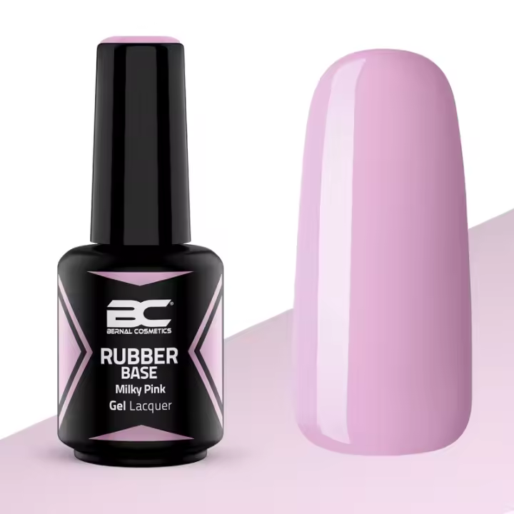 Rubber Base Milky Pink 15ml | Rosa Lechoso | Esmaltes Semipermanentes | Bernal Cosmetics - 1