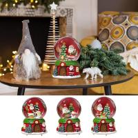 Globo De Agua Con Música LED De Navidad Tema Fantasía Decoración De Navidad En Forma De Bola De Cristal Con Figura De Dibujos Animados Pilotos Incluidos - details 0