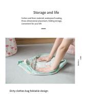 Cesta De Ropa Grande Plegable Y Autónoma Con Manijas Largas Para Lavandería Bolsa De Lavar Ropa Impermeable Para Dormitorio - details 3
