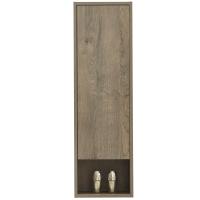 Zik Estantería Suspendida Baño Columna 1 Also 4 Estantes Gabinete De Madera Móvil Diseño Moderno Multiusos Baño Loción Gabinete, Champú, Toalla-Roble 30x20x100 Madeira - details 2