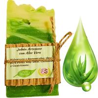 3 Jabones Artesanos Naturales de Aloe Vera. PumarShop Cinnia Natura. Hidratante y Regenerador. Antiarrugas. Pack Ahorro - details 1
