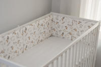 LALA - Ropa de Cama para Cuna de Bebe, Valla anticolisión, Algodón Puro, Pequeño Hongo, Conejo, 30x30x6, Pieza Entra, Lavado. - details 2