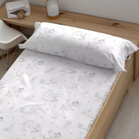 BL BELUM  Bajera Tom & Jerry 100% algodón , bajera ajustable muticolor, bajera de algodón suave, bajera ajustable elastica - Bajera Extrasuave, confortable y 100% MADE IN SPAIN - 1