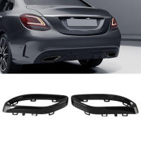 Cubierta De Tiras De Escape Negra Brillante Para Mercedes-Benz a B C E GLC CLS-W177 W247 W205 W213 X253 C257 Material ABS PC - details 3