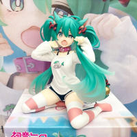 Figura De Anime Hatsune Miku 12cm Con Orejas De Gato Y Ropa De Manga Larga Juguete De Colección Para Niños Regalo De Modelos PVC - details 1