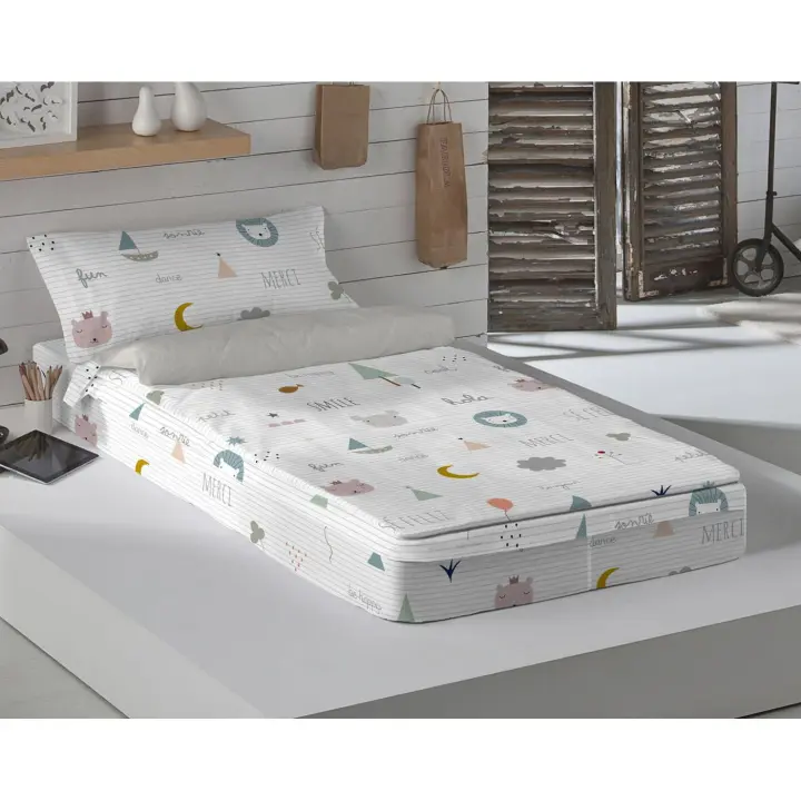 SACO NORDICO INFANTIL 100% ALGODÓN SIN RELLENO SE FELIZ HACIENDO EL INDIO FABRICADO EN ESPAÑA - 1