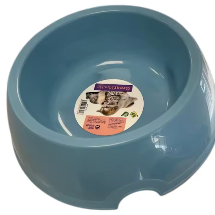 Comedero Plástico Libre de BPA 25 cm  Seguro y resistente  2 Colores  Comedero Extragrande - 1