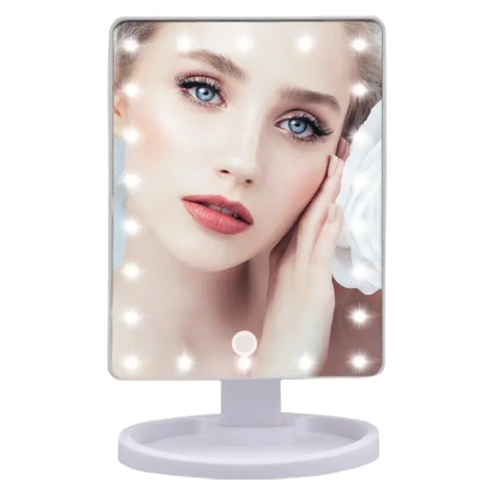 Espejo de Maquillaje con Iluminación LED: Tocador con 15 O 12Bombillas, 3 Modos de Luz, Control Táctil, USB Recargable  Espejo de Maquillaje con Aumento y Luz para Maquillaje (ESP001 3990 6990 D1) - 1