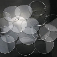 Llaveros De Acrílico 50mm Blankos Para Manualidades Y Proyectos De Joyería 10/20/30 Piezas Discos Circulares Transparentes - details 6