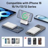 Azmuth para Magsafe Powerbank, 10000mAh Magnético Bateria Eterna Carga Rápida, Inalámbrico Cargador Bateria Portátil Power Bank with Pantalla LED USB-C para iPhone 16/15/14/13/12 Series - details 7